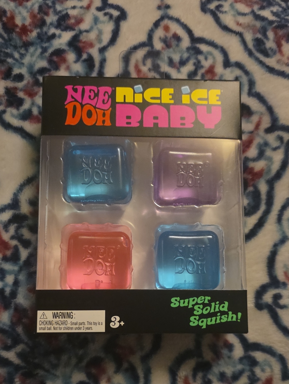 Nee Doh Nice Ice Baby Squishies - Blue, Purple, Pink